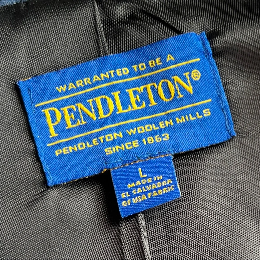 PENDLETON Western Wear Native Blanket High Grade Wool Vest • Southwestern Navajo